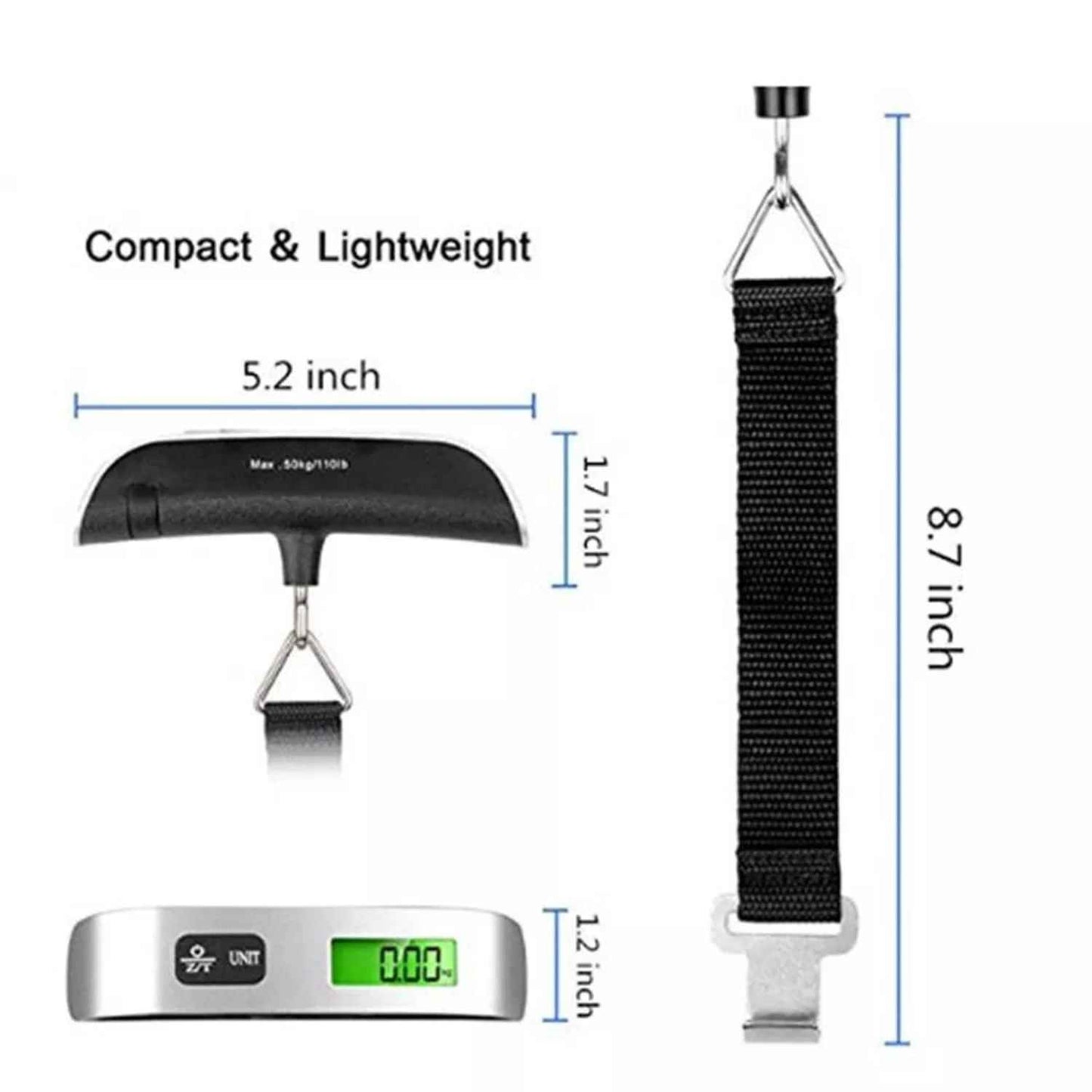 PESA DIGITAL PARA EQUIPAJE HASTA 50 KG