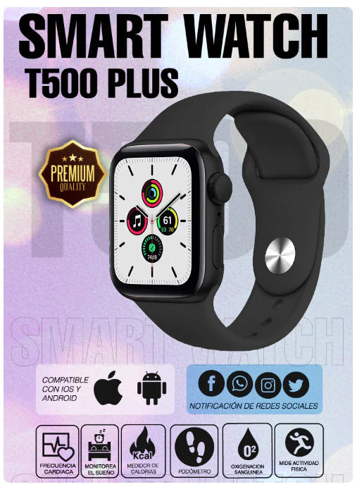 Reloj Inteligente Smartwatch T500 Plus